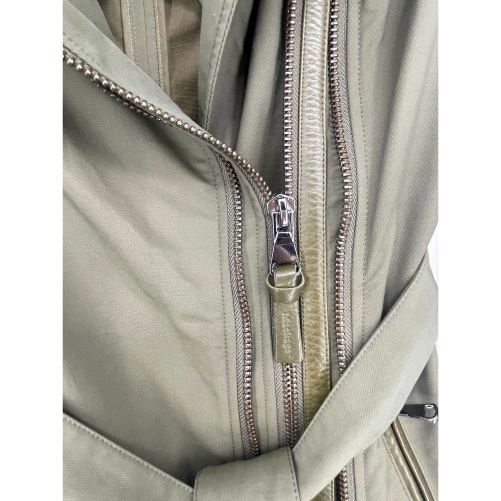 Mackage Olive Green Trench Coat - Picture 4 of 8